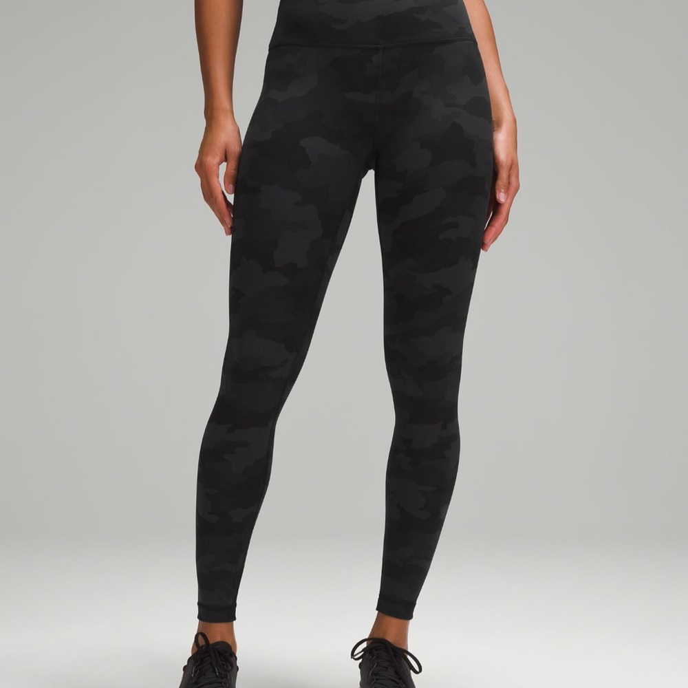 Lululemon Athletica Black Camo Leggings